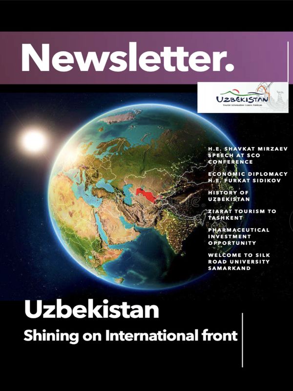 Cover of the Shining on the International Front newsletter